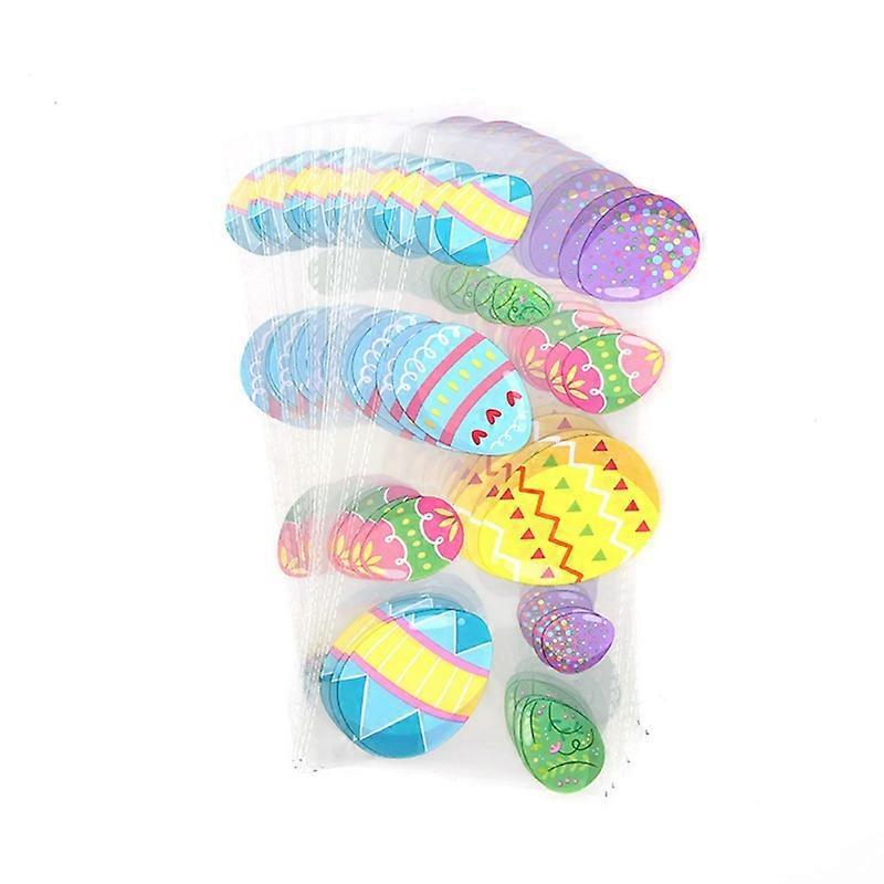 50 Osterhasen-eier-süßigkeitentüten, Durchsichtige Zellophanbeutel, 10 Cm Große Behälter, Partytüten, Geschenkverpackung