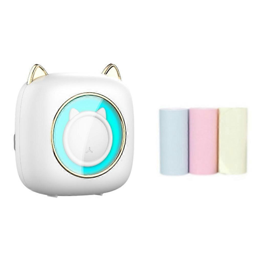 C23 Mini-bluetooth-thermodrucker, Foto- Und Preisetikettendrucker, Kompatibel Mit Farbetiketten, 3 Papierrollen Im Lieferumfang Enthalten