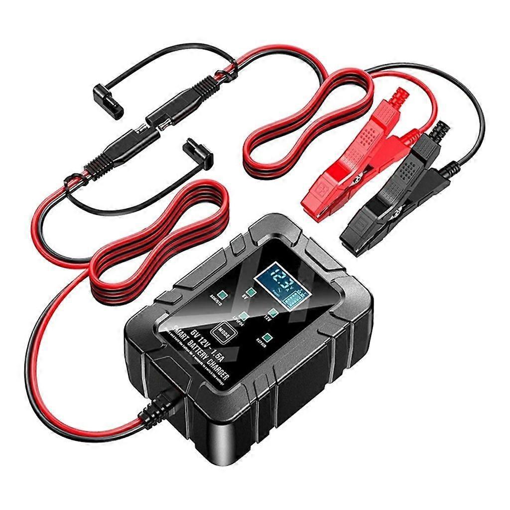 Intelligentes 6v/12v-ladegerät Mit Überlastschutz Für Auto-, Wohnmobil- Und Motorradbatterien – Automatische Wartung.