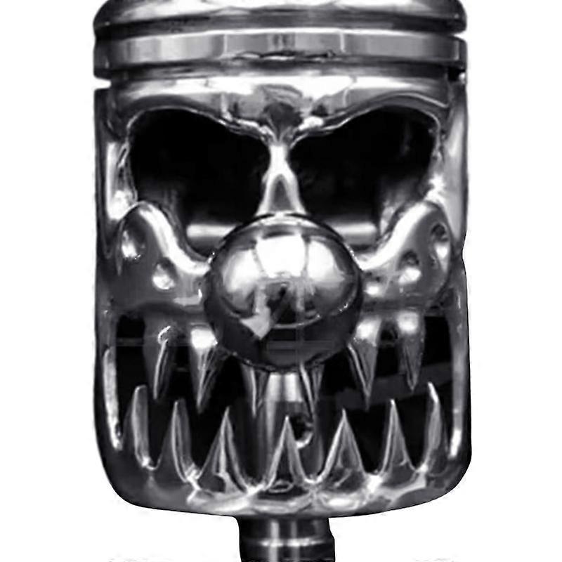 Schaltknauf Aus Edelstahl, Motorradkolben-totenkopf, Schalthebel Für Fahrzeug B.