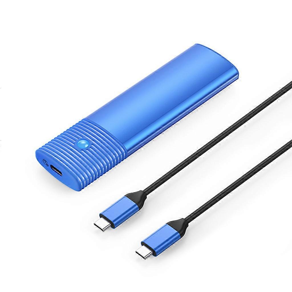1. Externes Festplattengehäuse Mit 10 Gbit/s M.2 Nvme Sata Usb 3.2, Unterstützt Uasp, Dual Protocol, Blue, High Speed Für Ssds.
