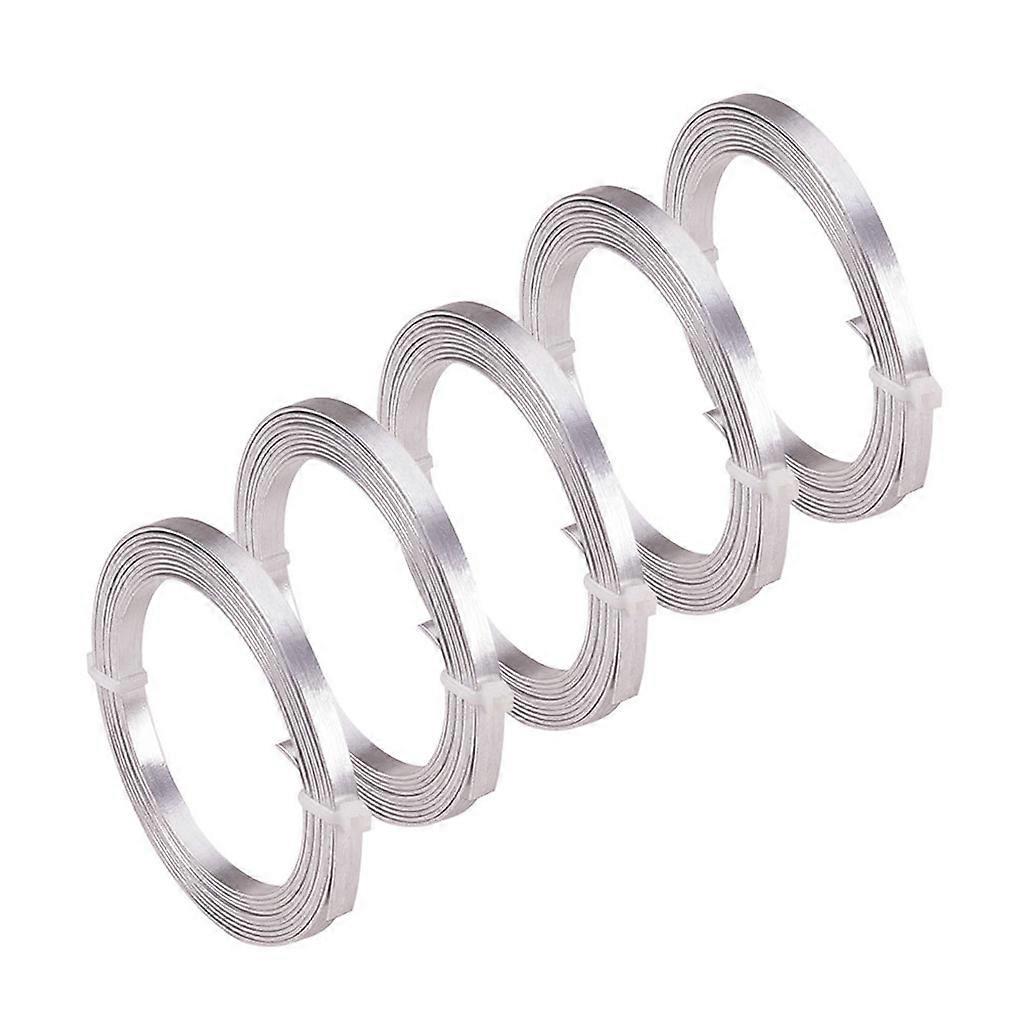 Flacher Aluminiumdraht Für Schmuckherstellung (diy-halsketten, Armbänder, Ohrringe) Ca. 2 M
