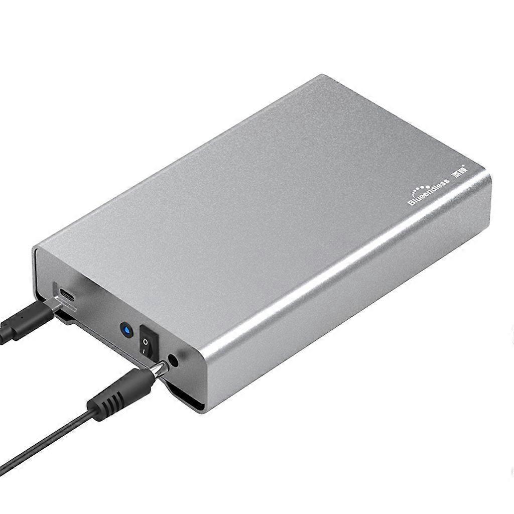 3,5-zoll-gehäuse Für Externe Festplatten Aus Metall, Sata Usb 3.0/typ C Ssd Hdd Für Pc/mac, Uasp-unterstützung, Schnell Und Zuverlässig, C-typ C-us Festplattengehäuse.