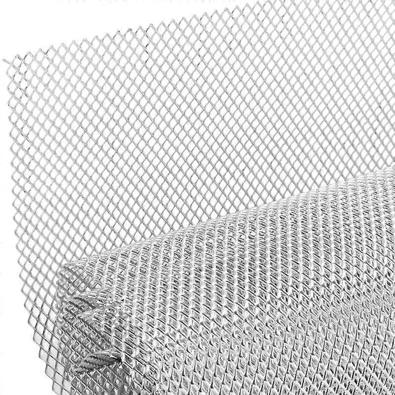 Kühlergrilllippe Aus Aluminiumlegierung Für Autos – Silberner Diamantgrill 10x20mm, Karosseriegrilleinsatz, Stoßstange.