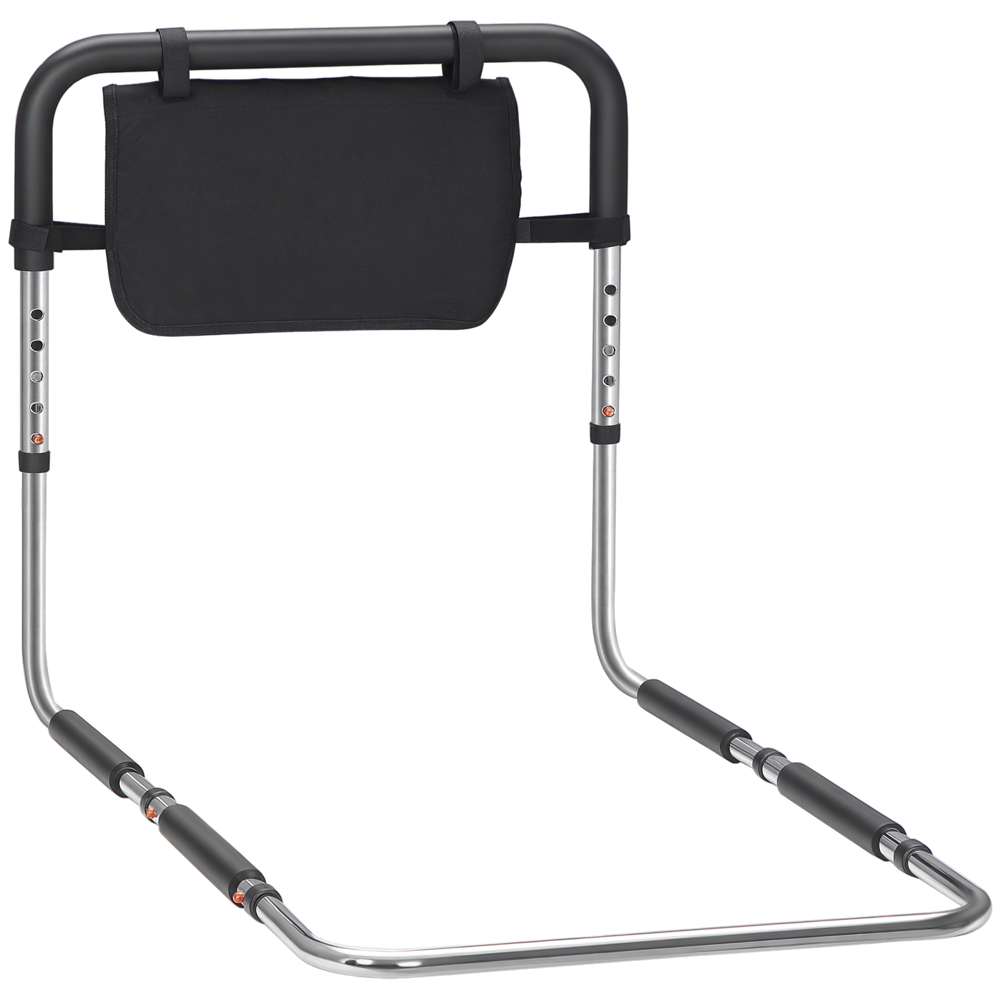 Sicherer Bettgriff, 5-fach Höhenverstellbar, Stützstange Mit Aufbewahrungstasche, Antirutschschutz, 87 X 51,5 X 45-55 Cm.