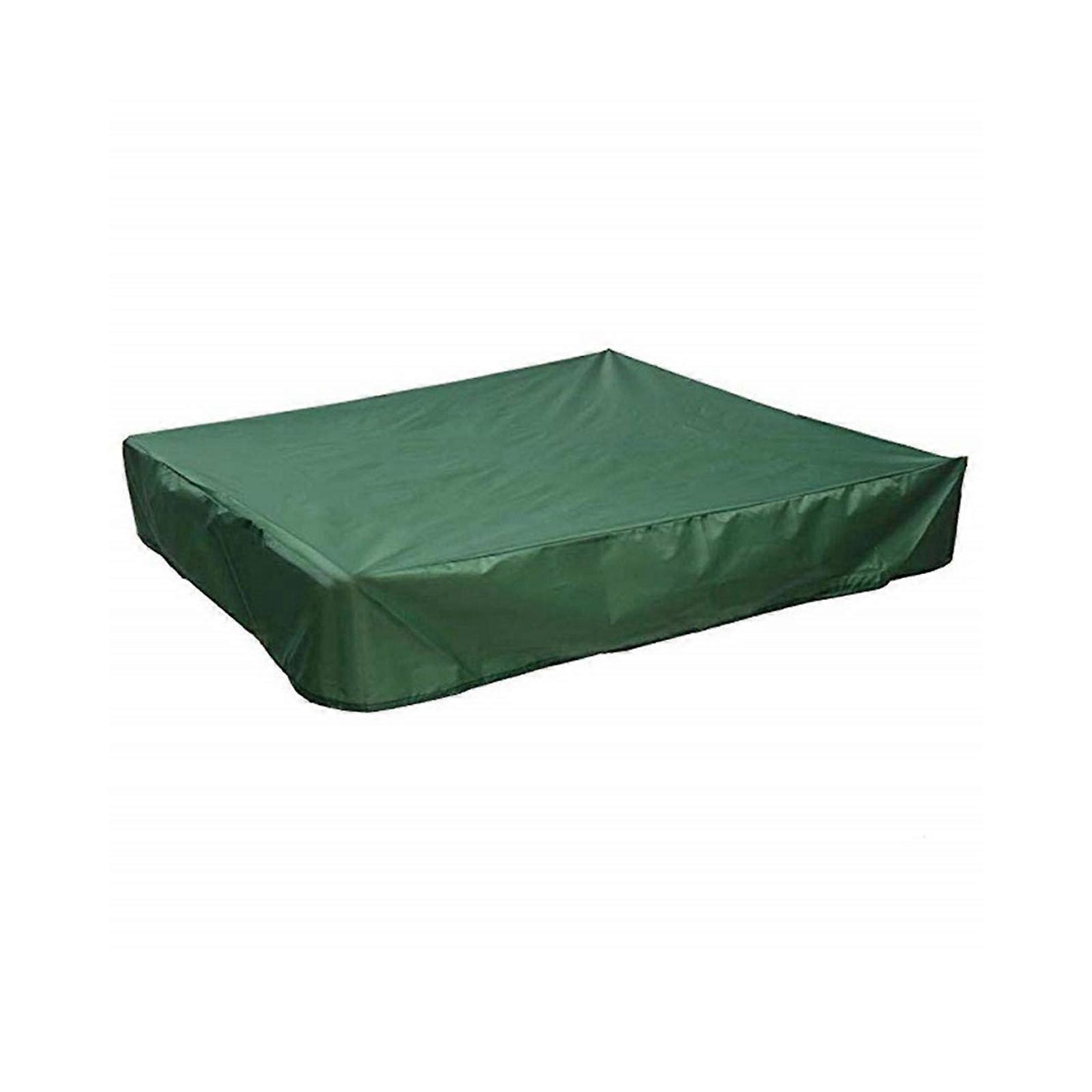 Quadratische Schutzhülle Aus Oxford-gewebe Für Sandkasten, Schwimmbad Und Garten – 120 Cm – Grüne, Wasserdichte Und Staubdichte Abdeckung Für Den Außenbereich.