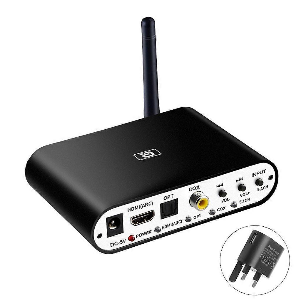 5.1 Audio-decoder, Bluetooth-kompatibler Empfänger Für Laptop/lautsprecher, Audio-konverter – Uk