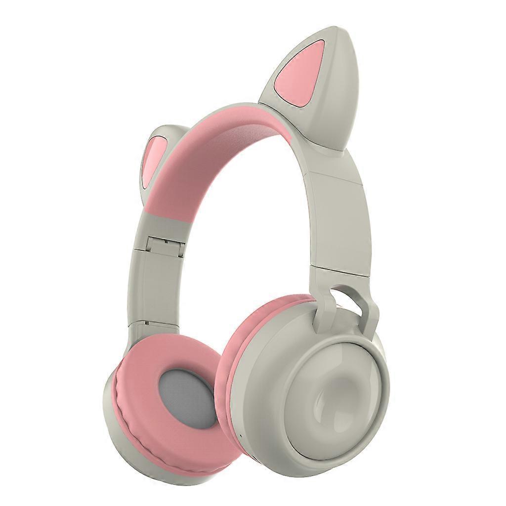 Leuchtende Bluetooth-kopfhörer In Katzenform, Leuchtende Ohren Für Kinder, Kabelgebundene Kopfhörer Mit Leuchtfunktion, Cartoon-design, Zum Laufen Geeignet, Bluetooth-kompatibel.