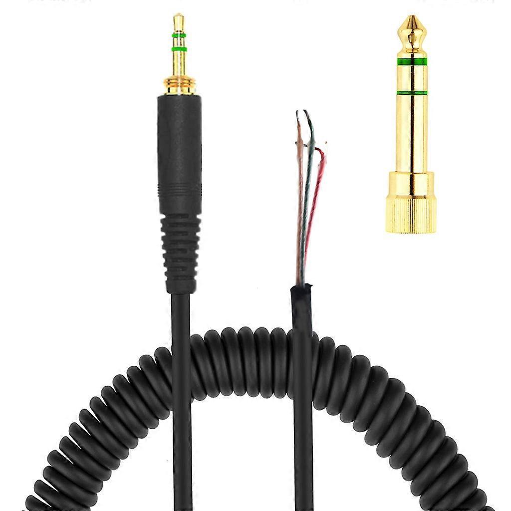 Ersatz-stereo-audiokabel (spiralkabel) Für Dt 770/770pro/990/990pro Kopfhörer