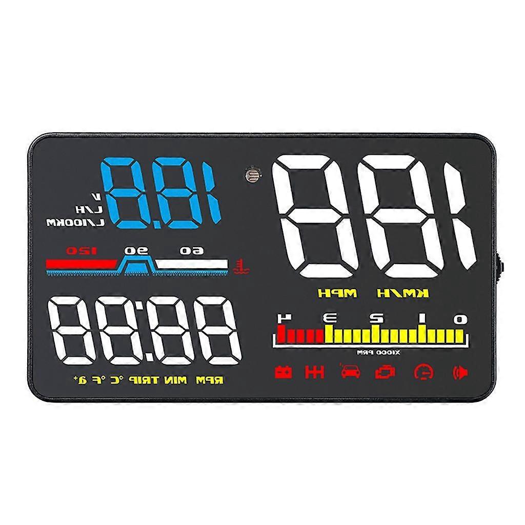 „verbesserter Tachometer Mit Head-up-display, Digitalem Drehzahlmesser, Geschwindigkeitswarnung, Windschutzscheibenprojektor Und Led-geschwindigkeitsanzeige