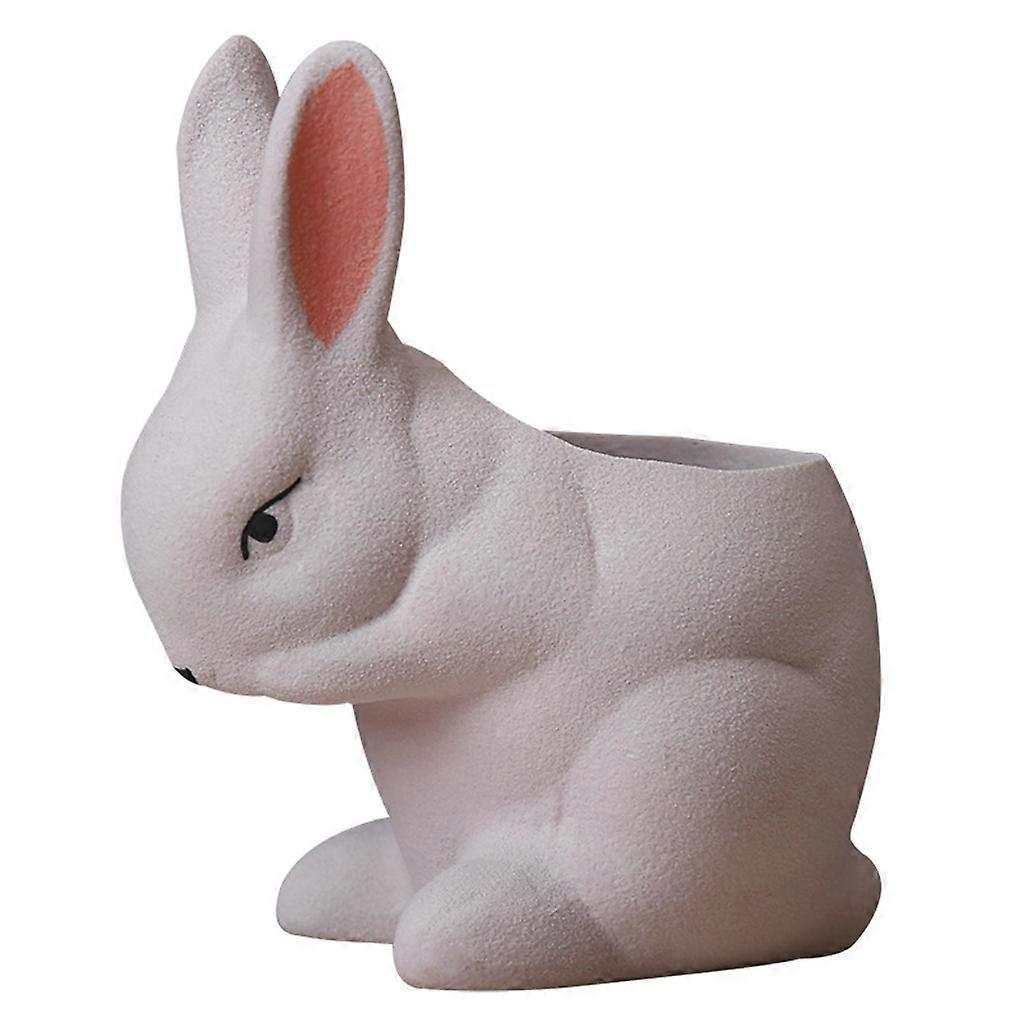 Keramikhase Für Sukkulenten, Origineller Tierförmiger Kaktustopf, Pflanzgefäß, Heimdekoration, Blumenständer.