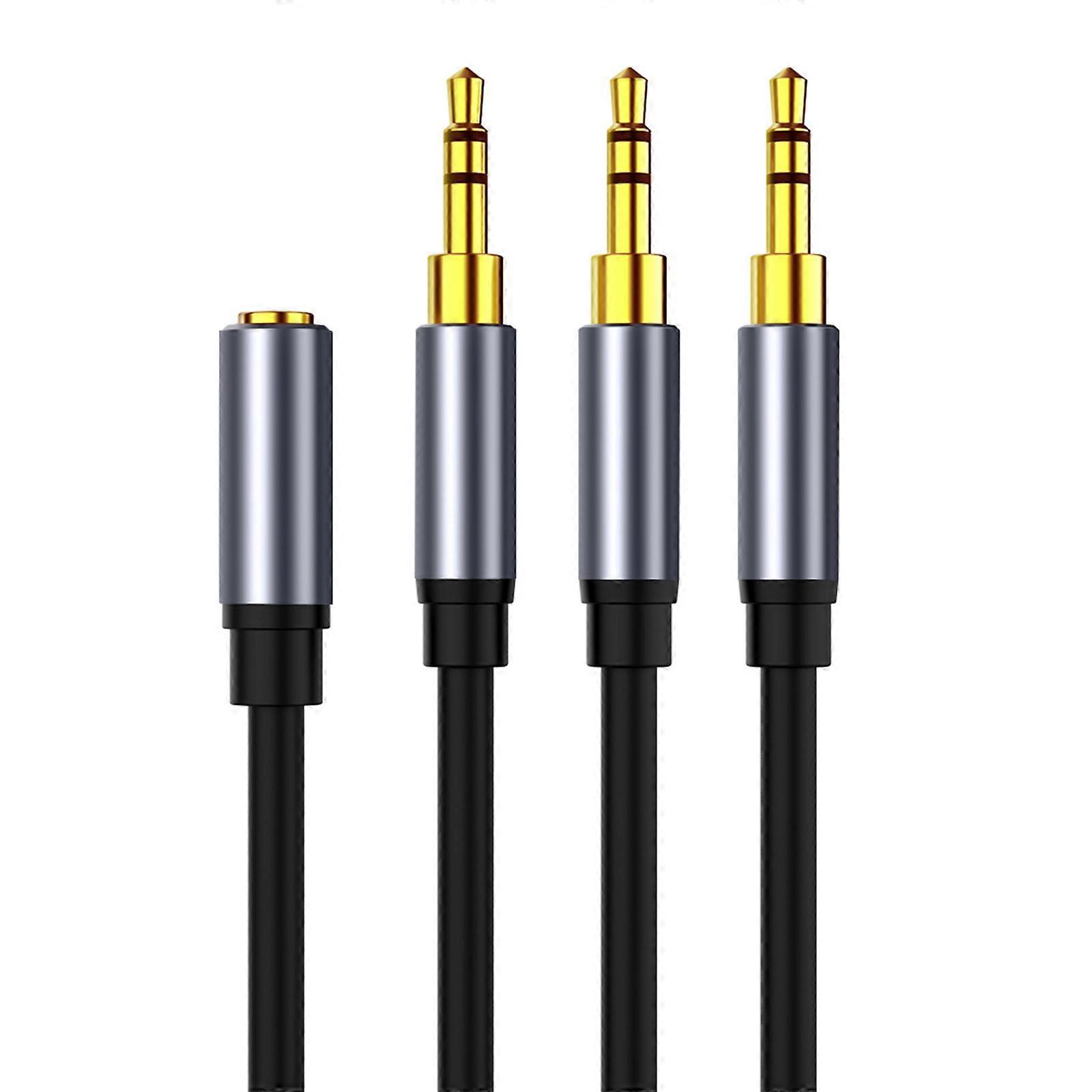 3,5-mm-stereo-audio-adapterkabel (26 Awg) Für Pc, Computer, Tablets – Buchse Auf 3 Stecker