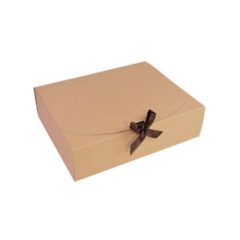 Pappschachteln Mit Klappdeckel Und Schleife, Ideal Zum Verpacken Von Süßigkeiten, Keksen Und Kuchen – Mittlere Größe, Primärfarbe.