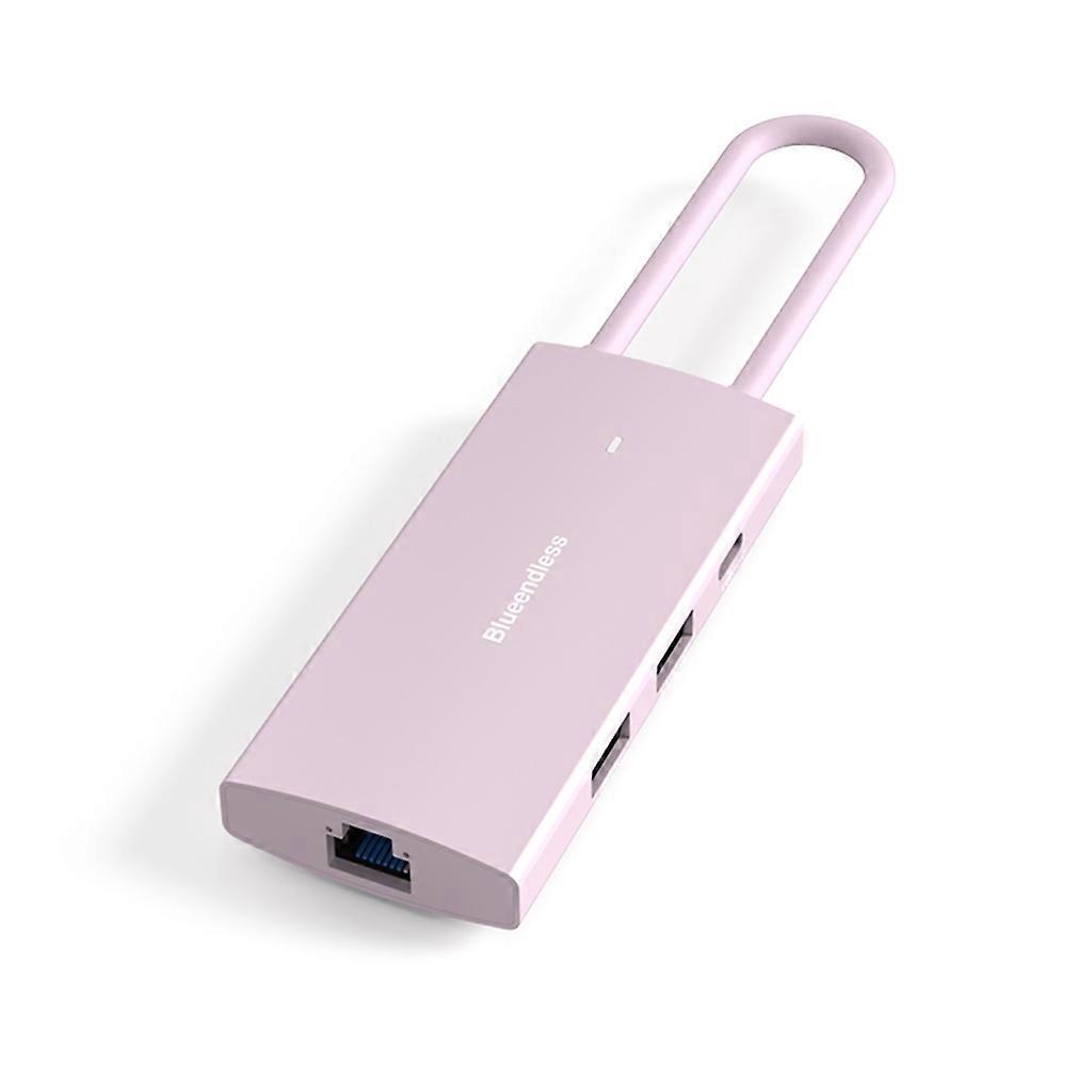 6-in-1 Usb-c-dockingstation, Typ-c-hub Mit 100 W Pd 3.0, Usb 3.0, Gigabit-ethernet, Kompatibel Mit Macbook, Pc Und Smartphone