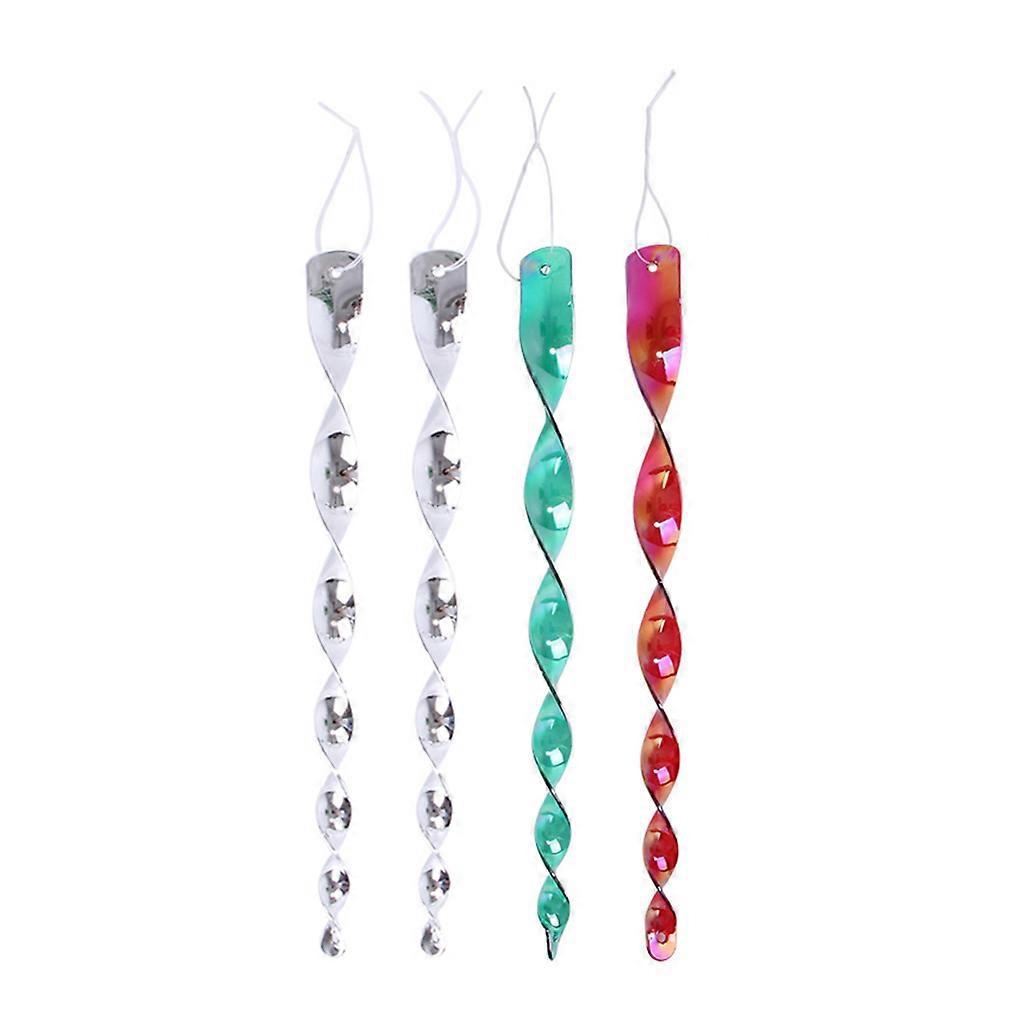 Hängendes, Spiralförmiges, Reflektierendes Vogelabwehrstangen-set, Effektive Und Dekorative Stäbe Für Balkon, Garten, Gemüsegarten, Bauernhof Und Feld – Natürlicher Vogelschutz, Einfach Zu Installiere
