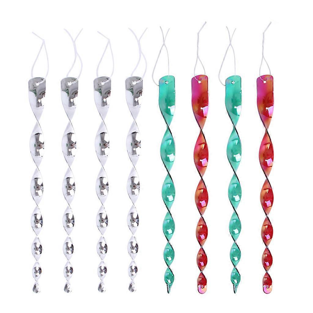 Set Aus Reflektierenden Vogelabwehrstäben, Effektive Und Dekorative Hängespirale, Schutzvorrichtung Für Garten, Haus, Bauernhof Und Feld, Vogelabwehrmittel.