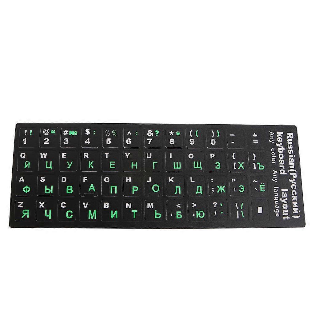 Selbstklebende Pvc-etiketten Für Russische Tastaturen, Ersatzbuchstaben Für Pc, Laptop, Desktop.