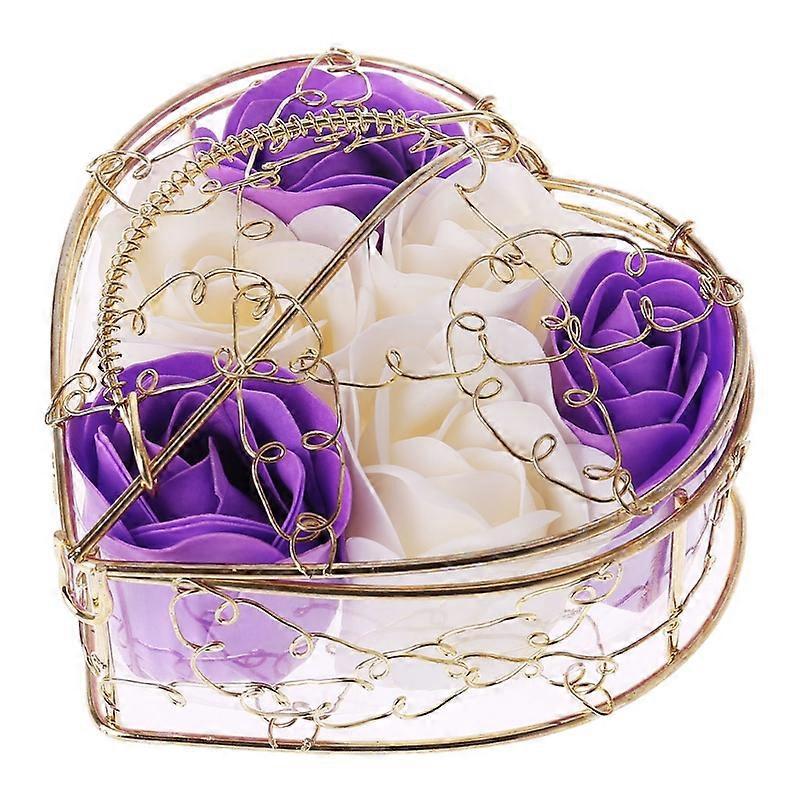 6-teiliges Seifen-set Mit Rosenblütenduft, Blumige Körperseife Für Hochzeiten, Partys Und Dekorationen, Inklusive Geschenkbox