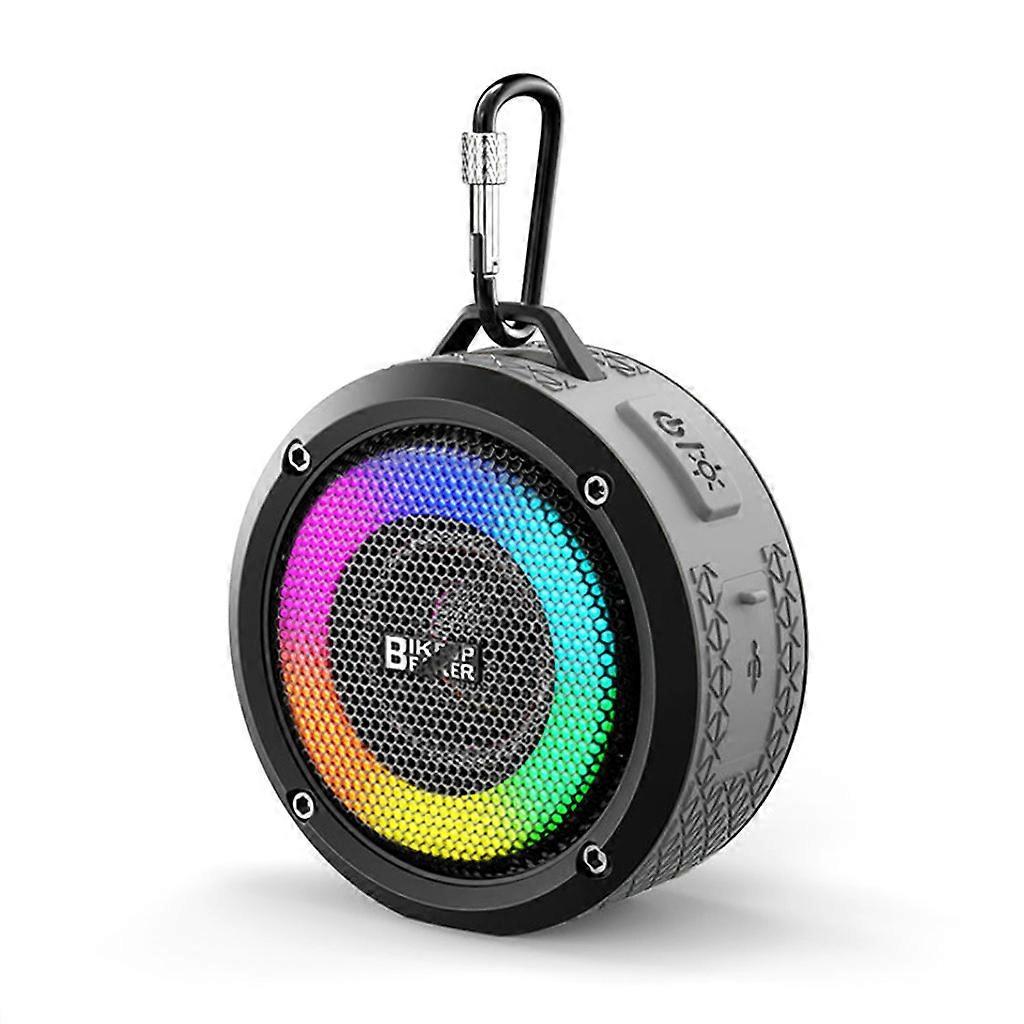 Ipx7 Wasserdichter Outdoor-lautsprecher Mit Led-beleuchtung, 3 Modi, Dual-pairing Für Fahrräder