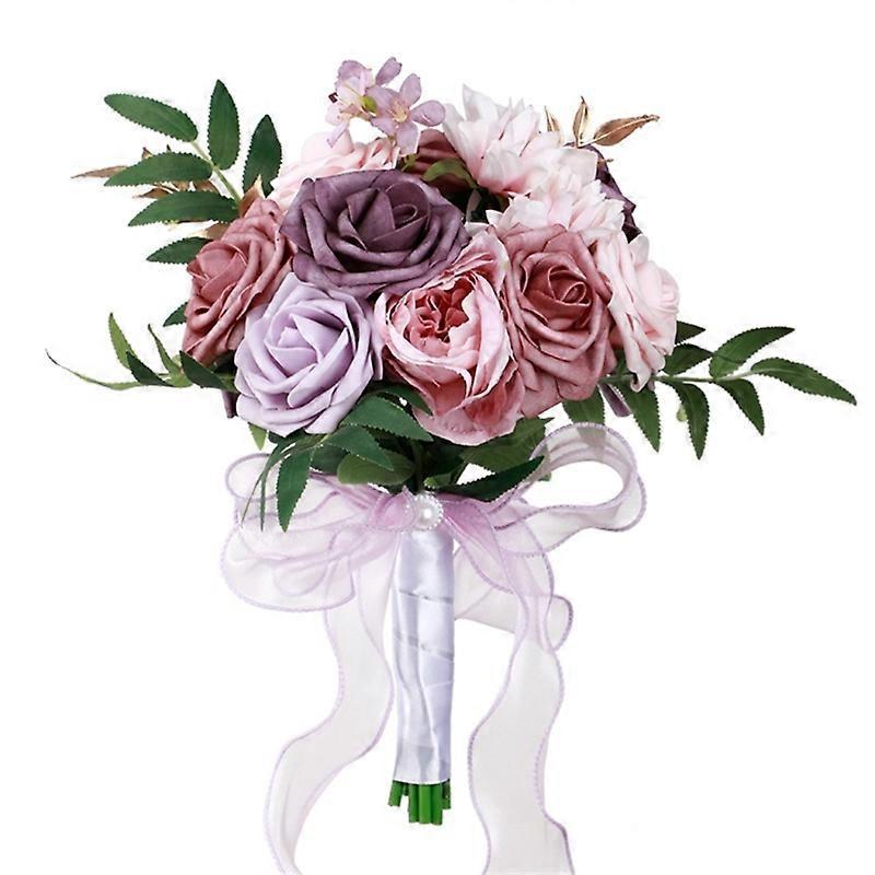 Romantischer Brautstrauß, Künstliche Blumen Für Hochzeiten, Brautstrauß Zum Halten, Elegante Brautdekoration, Künstliche Zeremonienblumen.