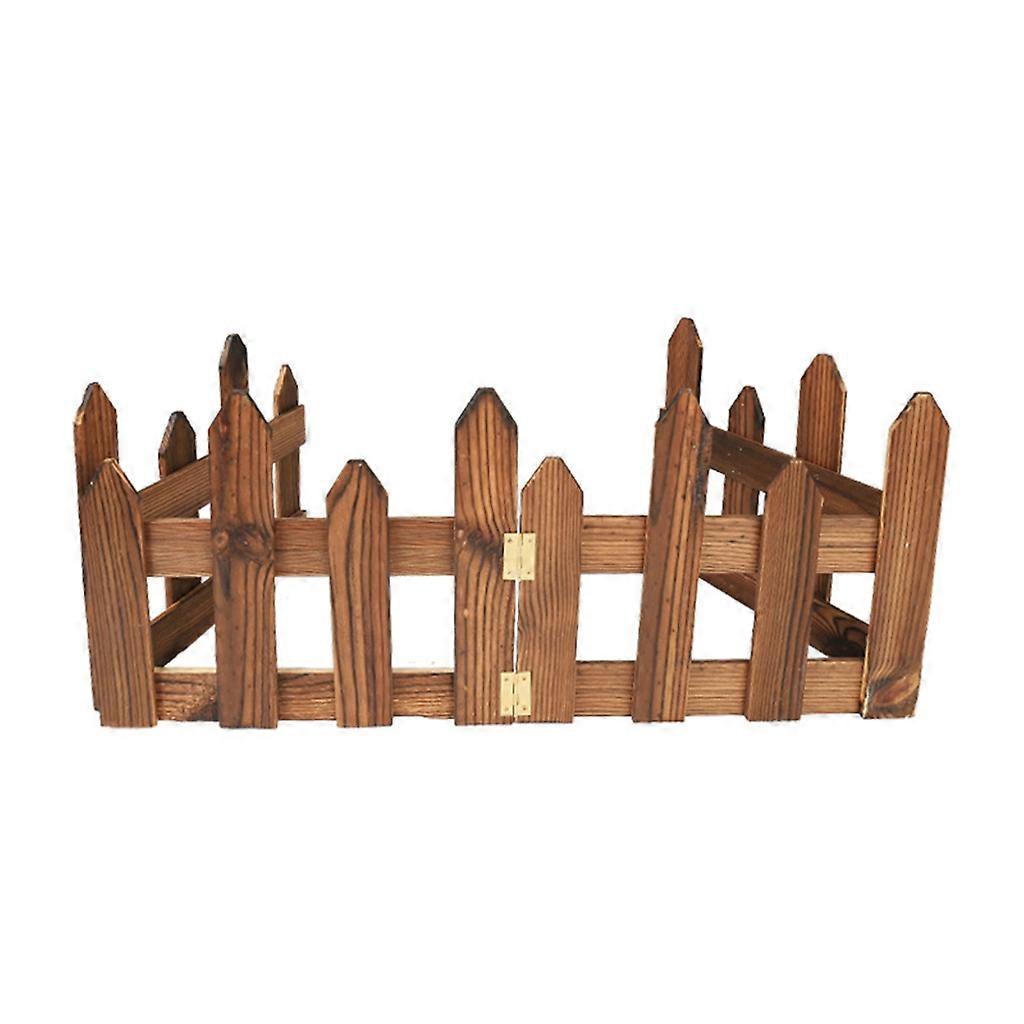 120 Cm Mini-holzbarriere, Miniatur-ornament Für Puppenhaus, Basteldekoration, Dekorativer Zaun Für Zuhause - S