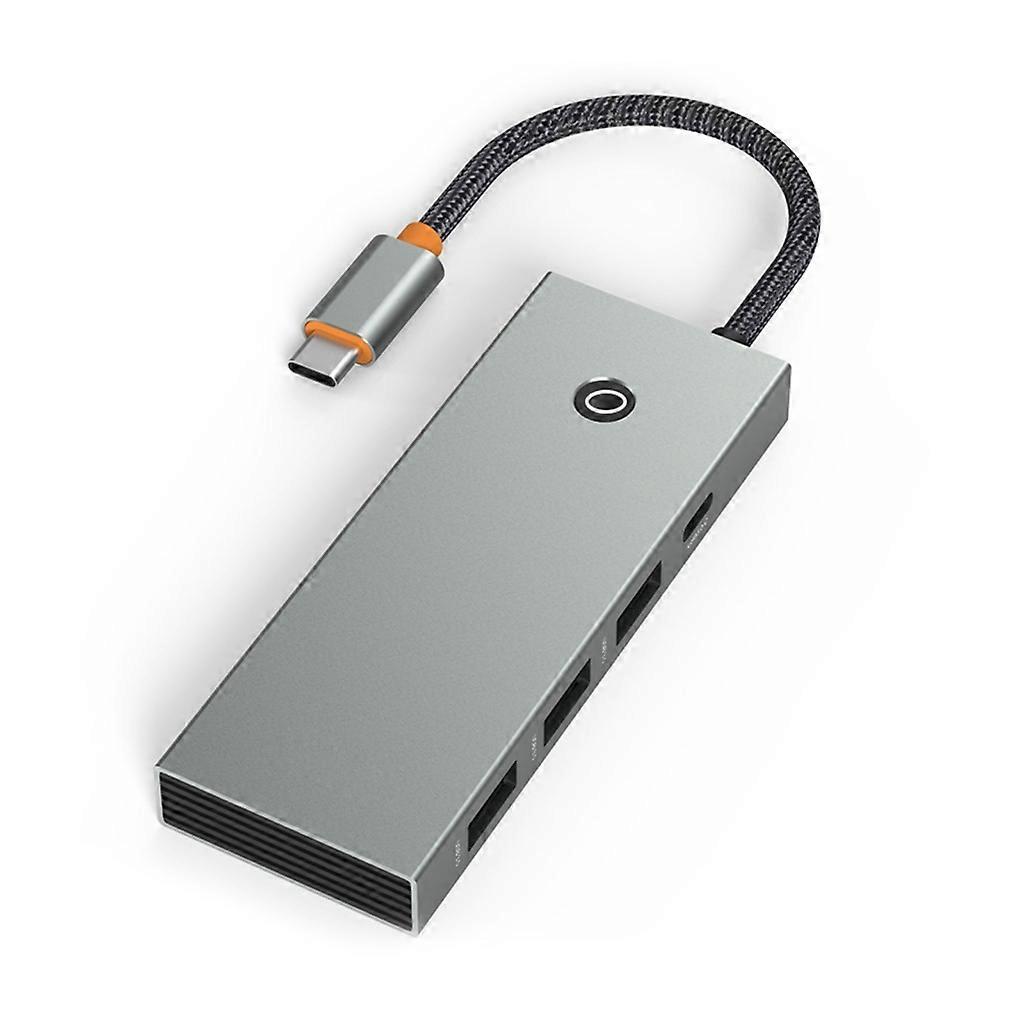 6-in-1 Usb-c-hub Mit 4k-hdmi, Usb 3.0, 100-w-pd-ladefunktion Und Rj45-ethernet-anschluss – Hc605a Für Laptops