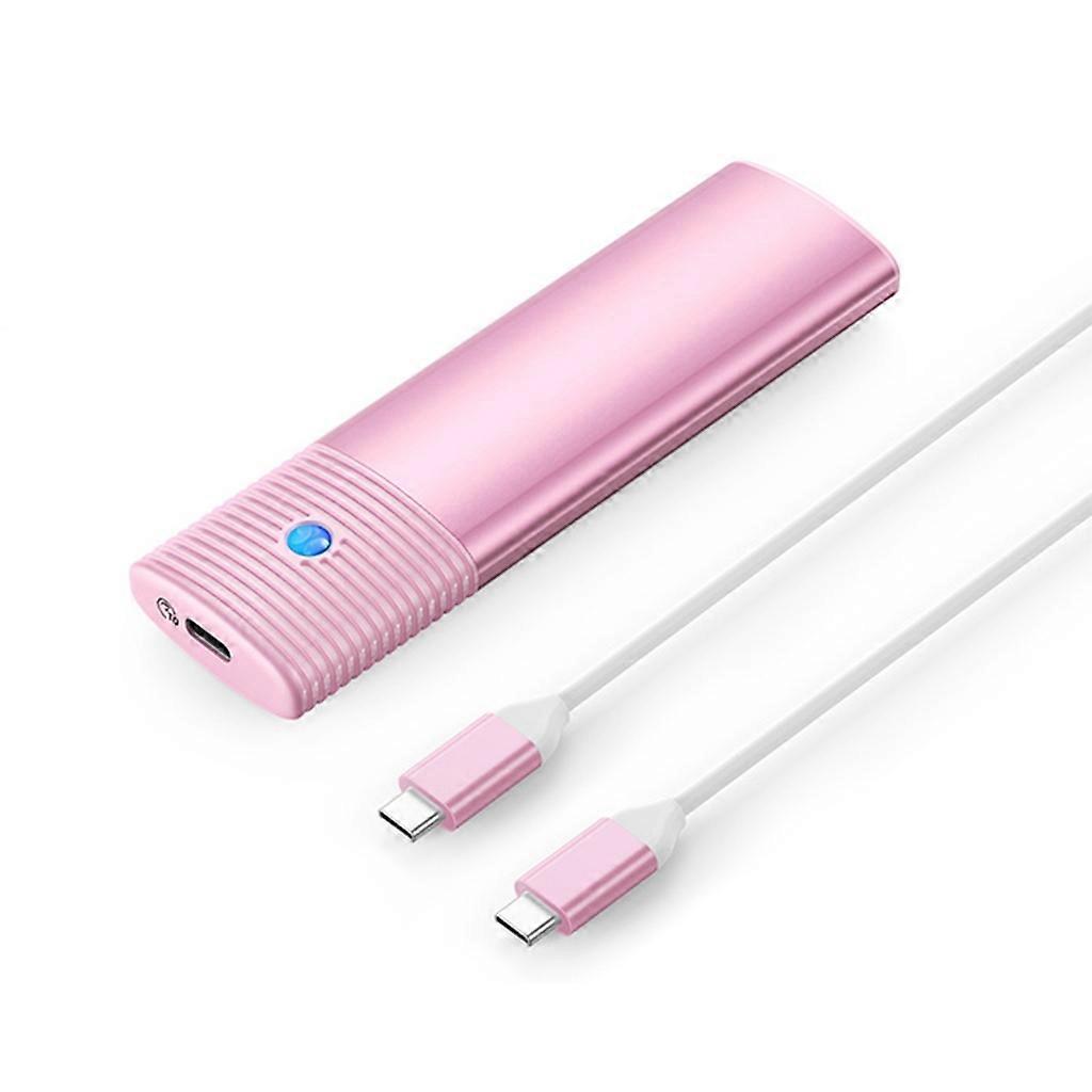 Externes Gehäuse Für M.2 Nvme/sata Usb 3.2 10gbps Festplatte, Uasp-unterstützung, 2 Protokolle (nvme 10gbps + Sata 6gbps), Rosa Farbe, Schnelles Speichergehäuse.