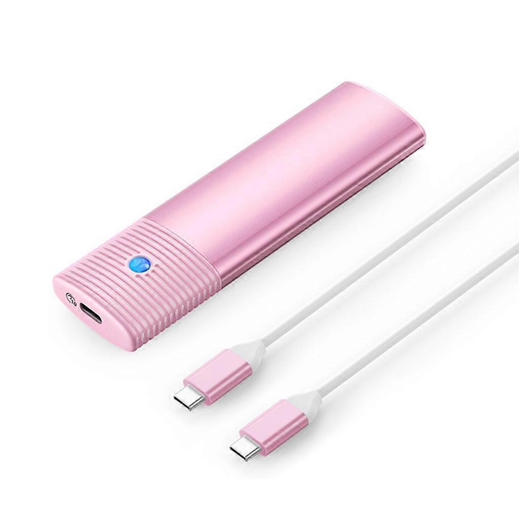 Externes Festplattengehäuse Für M.2 Nvme Sata Usb 3.2 Mit 10 Gbit/s, Uasp- Und Dual-protokoll-unterstützung, Pink, Hohe Geschwindigkeit 10 Gbit/s, Ssd-kompatibel.