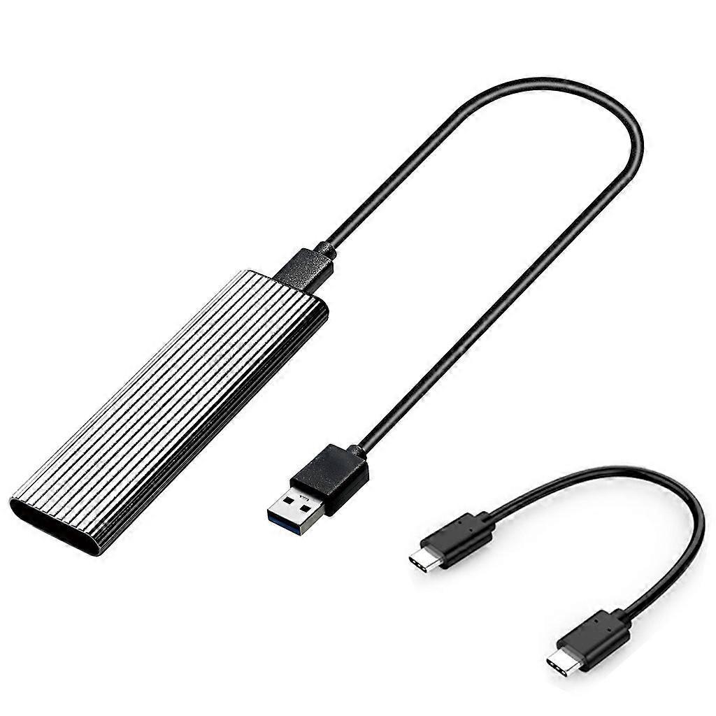 Externes Festplattengehäuse Mit M.2 Nvme/sata Dual-protokoll, Mit 22 Cm Langen Dc/ac-kabeln, Geeignet Für Ssds Der Baureihen 2230/2242/2260/2280, High-speed-usb-3.1-übertragung.