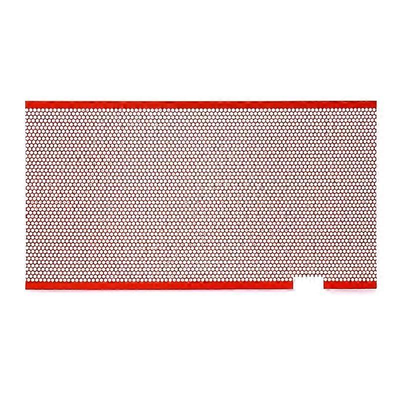 Schutzgitter Für Die Karosserie, Stoßstangengitter 100x33cm, Roter Einsatz 6x12mm, Universelles Gitter.
