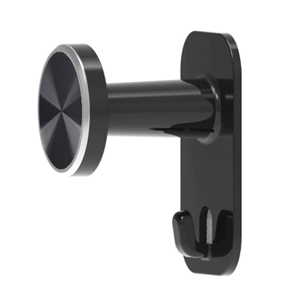 Robuster, Schützender Kopfhörer-wandhalter Mit Organizer Für Headsets – Silberner Bügel – Schwarz