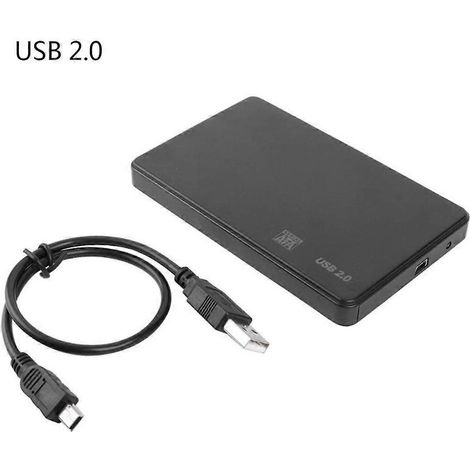 Externe 2,5-zoll-hdd/ssd-festplatte, Sata-zu-usb-3.0/2.0-adaptergehäuse, Festplattenaufbewahrungsbox, Usb-2.0-kabel Im Lieferumfang Enthalten.