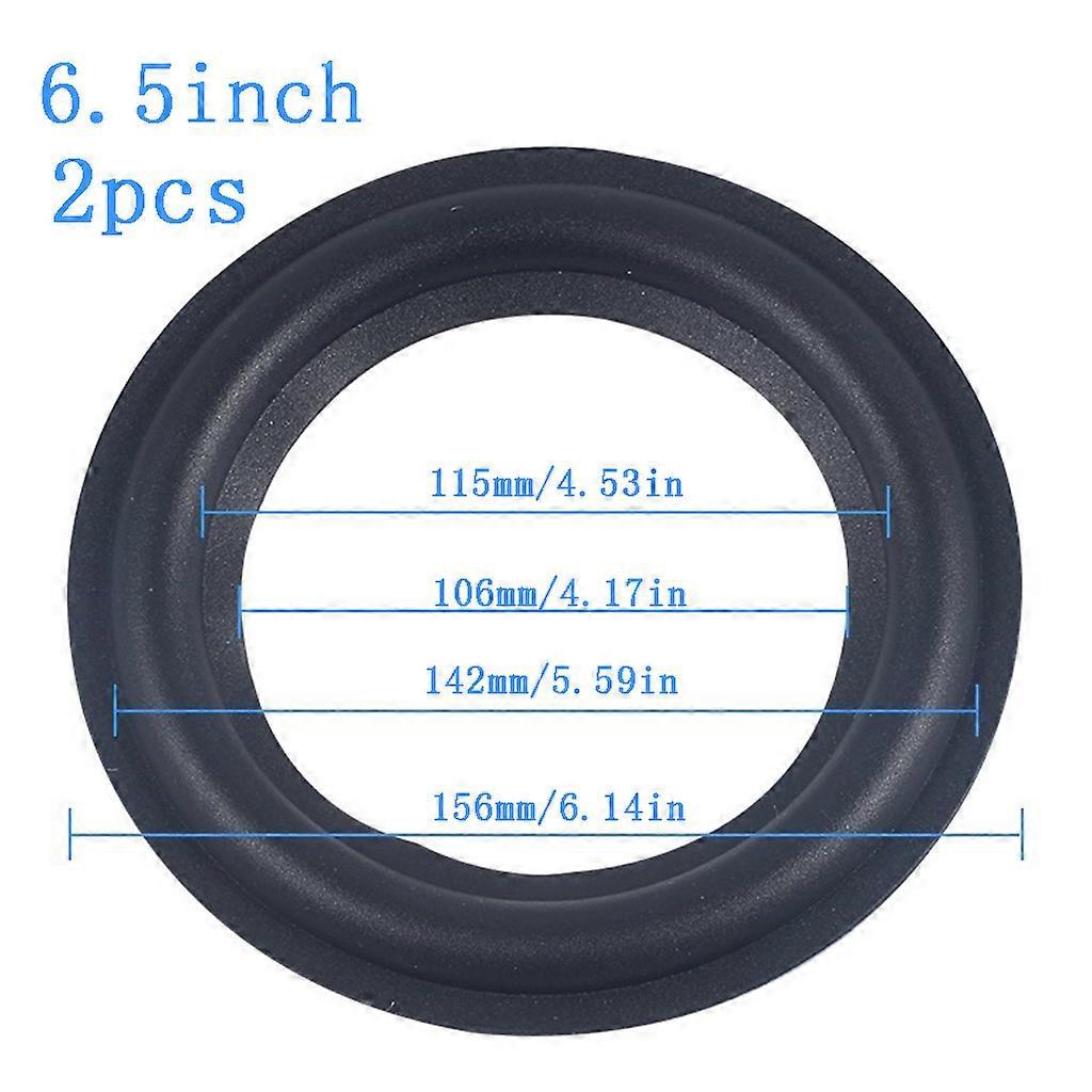 2-teilige Lautsprecher-reparaturringe Aus Schaumgummi – 6,5 Zoll – 156 Mm Außendurchmesser
