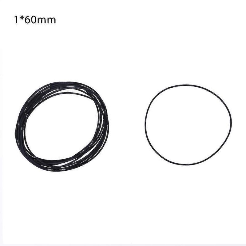 Ersatzgummiriemen Für Riemengetriebene Plattenspieler – 60 Mm, Halbierbar
