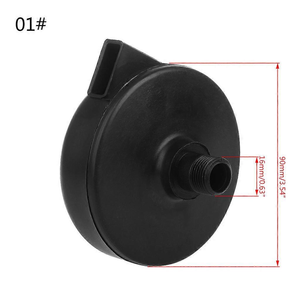 16 Mm/20 Mm Schwarzer Kunststoff-auspuffschalldämpfer Mit Außengewinde, Geräuschreduzierender Luftfilter Co-16 Mm