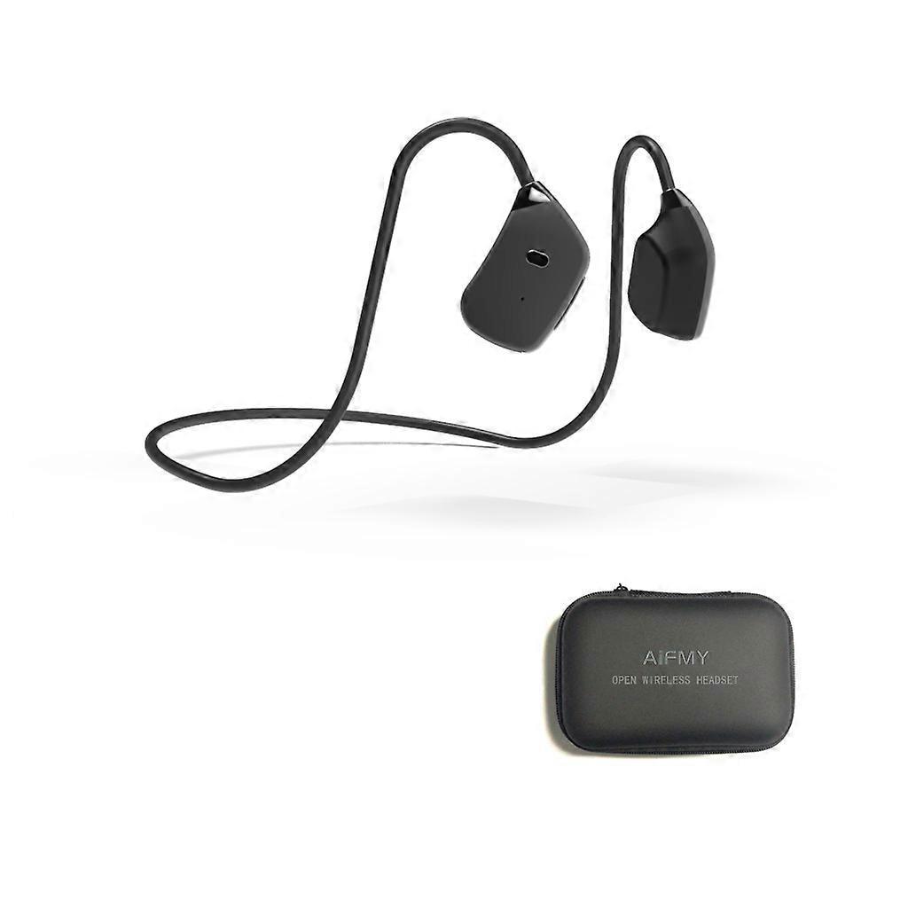Bluetooth 5.0 Knochenschallkopfhörer, Offenes Design, Wasserdicht Nach Ipx6, Kabellos Für Sport, Schwarz, Kompatibel Mit Allen Smartphones. (128 Zeichen)