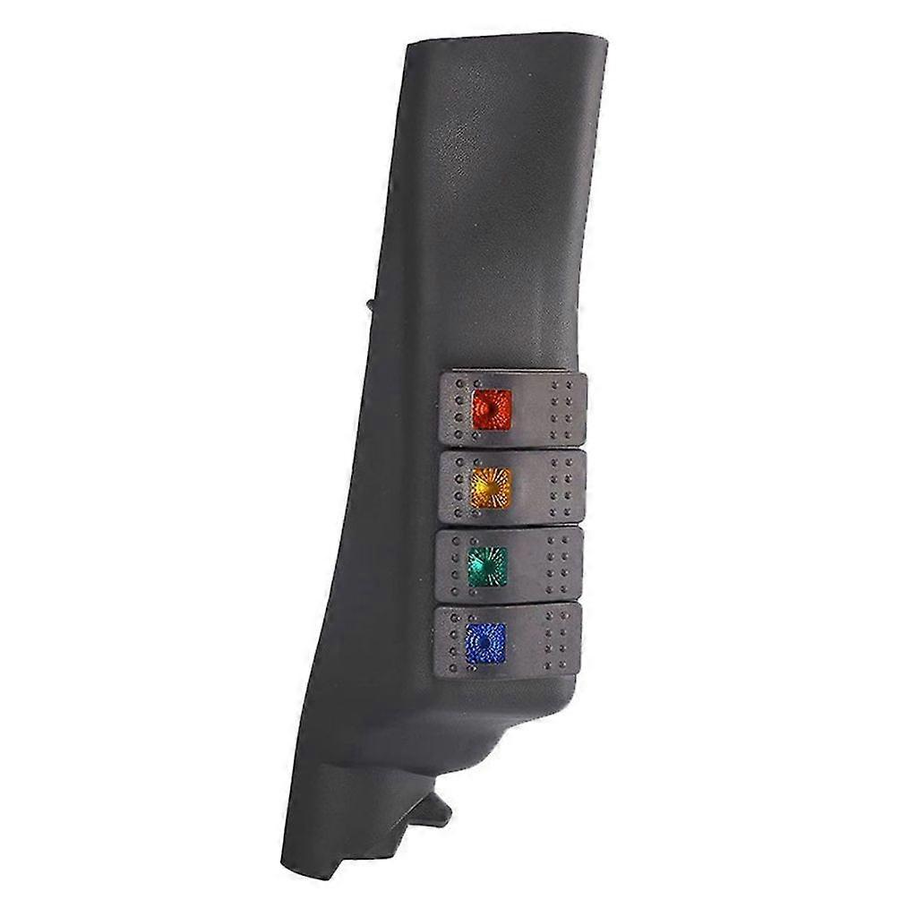 Schalterfeld An Der Linken A-säule Mit 4 Led-leuchten Für Jeep Jk 2011-2017 Innenraumzubehör.