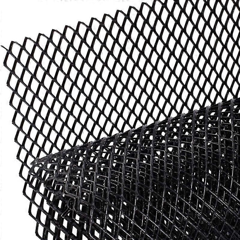 Schwarzer Aluminium-diamantgrill 8x16mm Für Autos, Autogrilleinsatz, Stoßstangengitter, Karosseriegitter, Zubehör Für Die Äußere Tuning-ära.