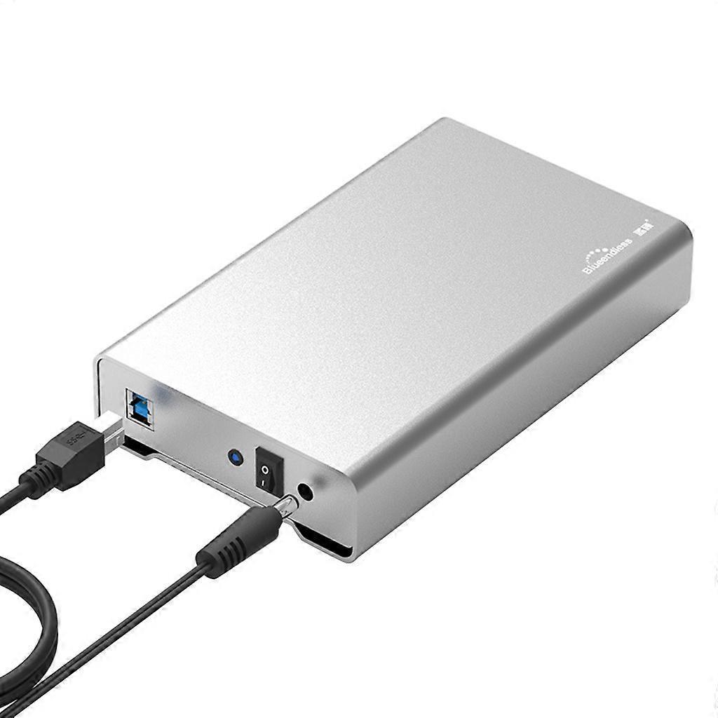 3,5-zoll-sata-festplattengehäuse Aus Vollmetall, Externe Usb 3.0/typ-c Ssd Für Pc, Hochgeschwindigkeitsspeicher, Robustes Gehäuse, Usb-c/usb-kompatibel