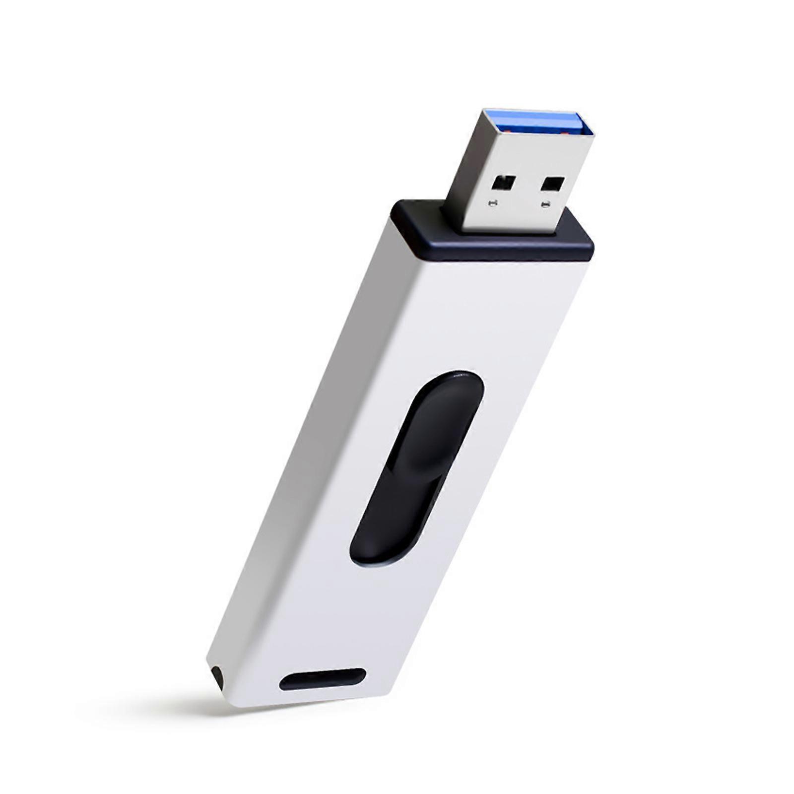 Usb 3.0 256gb 128gb Flash-speicherstick Datenspeicher - Weiß, Hohe Übertragungsgeschwindigkeit, Zuverlässiger Chip Für Laptop-pc.