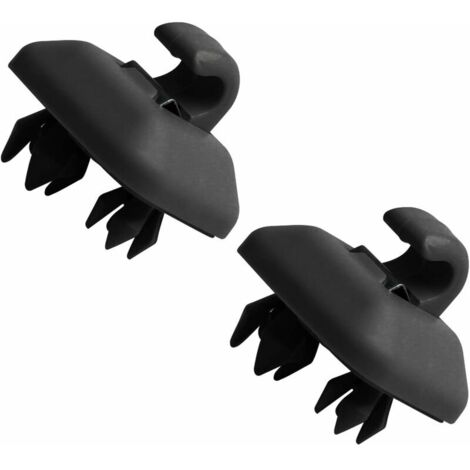 2-teilig – Sonnenschutzclip Für Audi A4, A5, S5, Q3, Q5, Mit Hakenhalterung, Halterung 8u0857562a (schwarz)