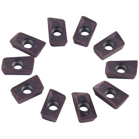 Satz Mit 10 Cnc-wolframkarbid-wendeschneidplatten Für Drehmaschinen, Drehwerkzeug Mit Koffer.