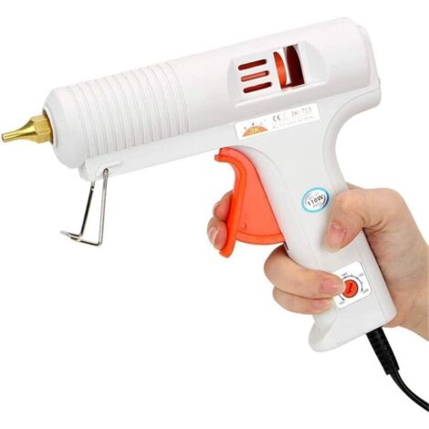 Professionelle 110-w-heißklebepistole Mit Einstellbarer Temperaturdüse Und Spritzschutz Für Bastelarbeiten, Heimwerkerprojekte Und Reparaturen Im Haus.