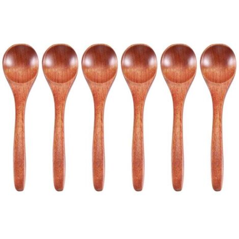 Holzlöffel, 6 Stück, Zum Kochen, Für Honig Und Gewürze, Für Den Täglichen Gebrauch In Cafés