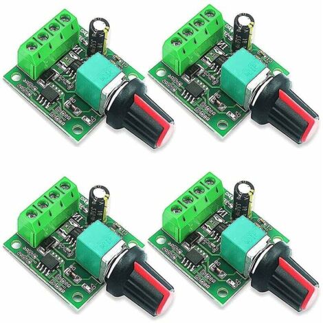 4 Pwm-drehzahlregler, 1,8 V/3 V/5 V/6 V/12 V, 2 A, Modell 1803bk, Gleichstrommotor-drehzahlregler, Einstellbarer Steuerschalter Mit Selbstrückstellender Sicherung