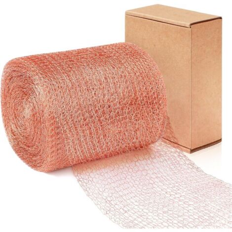 Kupfernetz Gegen Schnecken Und Nacktschnecken, 6 M × 127 Mm, Doppelt Gewebtes Kupfernetz Als Schneckenfalle, Kupferbarrierestreifen Zum Schutz Von Garten, Schnecken, Ratten Und Hühnerstall