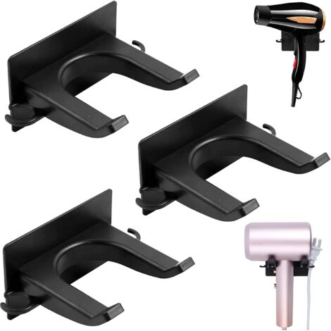 Universeller 3-teiliger Haartrocknerhalter, Multifunktional, Geeignet Für Badezimmer Und Friseursalons