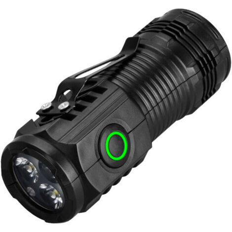 Mini-led-taschenlampe Mit Manuellem Schalter, Leistungsstarke Tragbare Led-klemmleuchte, 3 Helligkeitsstufen, Handleuchte Für Den Heimgebrauch, Notfälle, Camping Und Spezielle Beleuchtungszwecke [ener