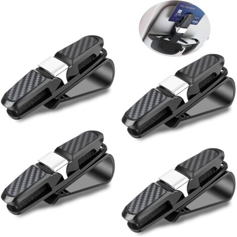 Auto-sonnenbrillenhalter, 4-teilig, Drehbarer Auto-sonnenbrillenhalter Mit 180°-drehgelenk Und Clip, Sonnenbrillenhalter Für Auto-sonnenblenden.