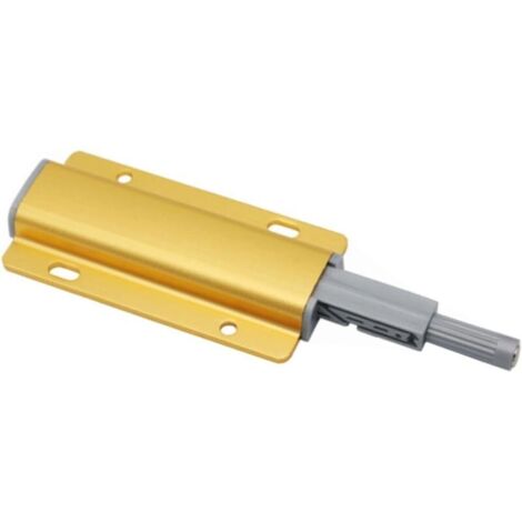 Set Mit 4 Goldfarbenen Möbelgriffen Aus Aluminiumlegierung Mit Einhandbedienung Und Rückstellstopp